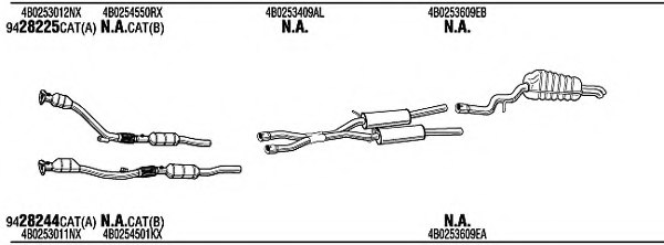 FONOS ADH16007B Exhaust System